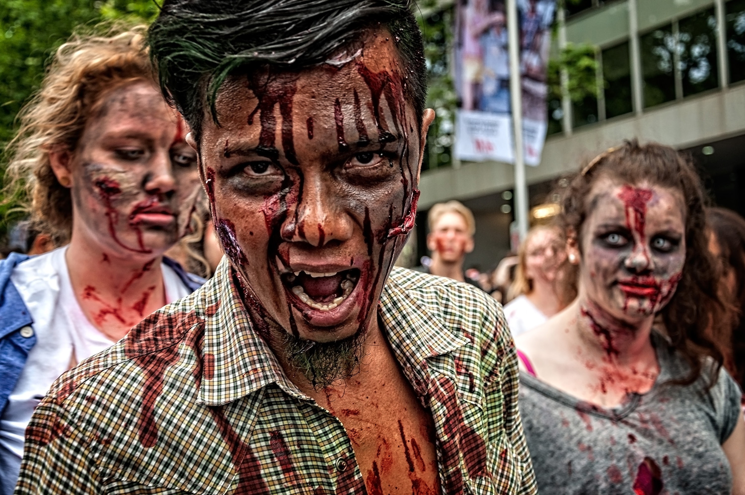 Images from Sydney Zombies Walk in Sydney, 2015