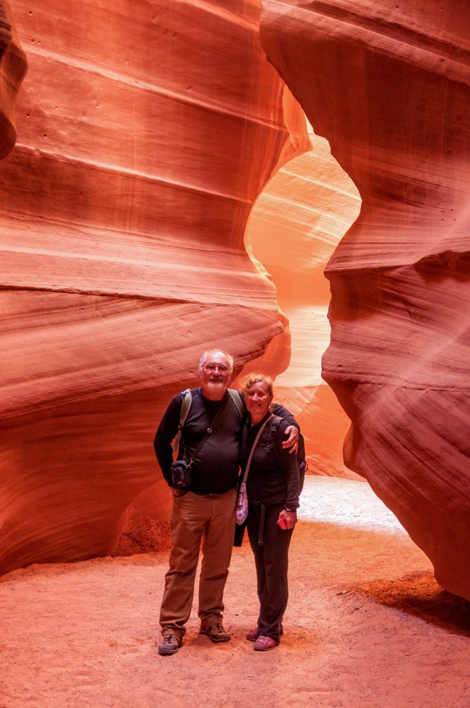 Me and my husband at Antelope Canyon