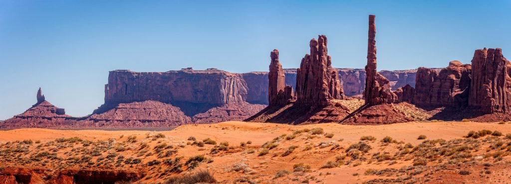 Totem-Pole-Panorama, Monument Valley, USA