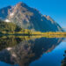 Mountain View Reflections in Water at Milford Sound