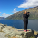 Photographer at Lake Wakatipu in New Zealand