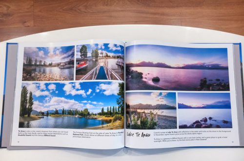 New Zealand Landscapes Photobook open