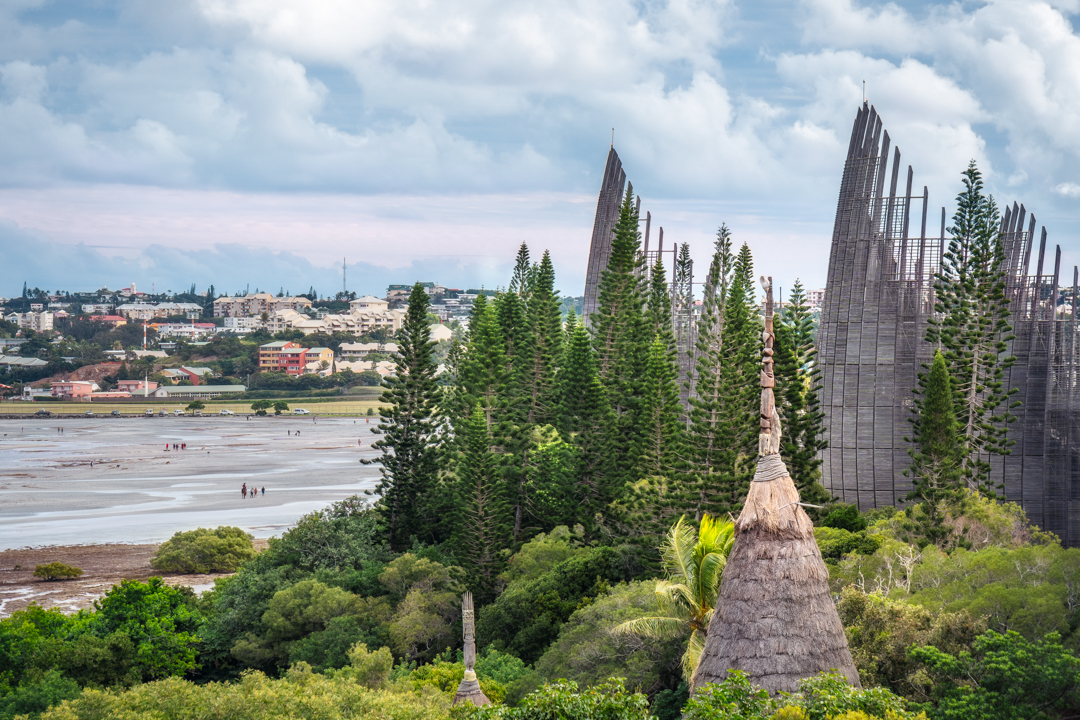 Tjibaou Cultural Centre, the Kanak native art museum by Renzo Piano in Noumea, New Caledonia