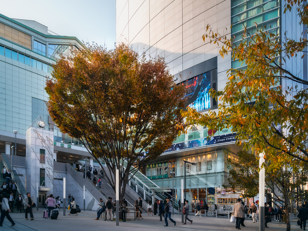 Commercial hub around Shinjuku Train Station