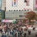 Shibuya Crossing in Tokyo, Japan, one of the busiest intersections in the world