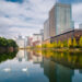 Beautiful urban scene next to the Imperial Palace in Chiyoda City, Tokyo, Japan